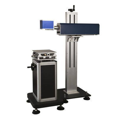 Chiny Blue Flying Laser Maszyna do znakowania, Automatyczna data produkcji Maszyna do trawienia laserowego do metalu dostawca