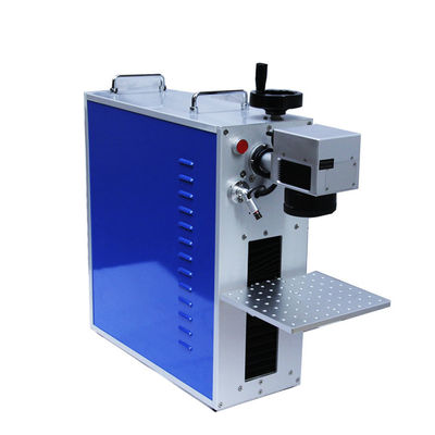 Chiny 45 kg Lekka maszyna do znakowania laserowego włókien typu Mini z niebieskim kolorem dostawca