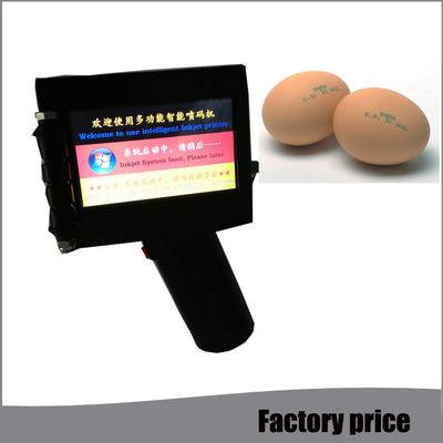 Chiny Hand Held Przenośna przemysłowa drukarka atramentowa Data Codes For Egg In Black dostawca